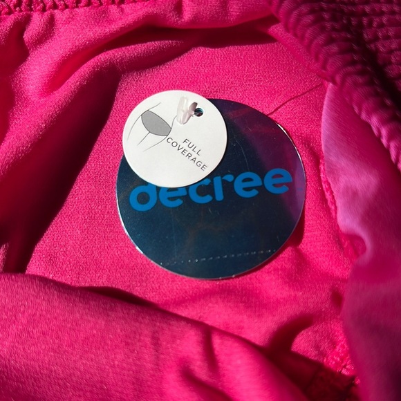 Decree Hot Pink Textured Bikini Bottom - Picture 5 of 5